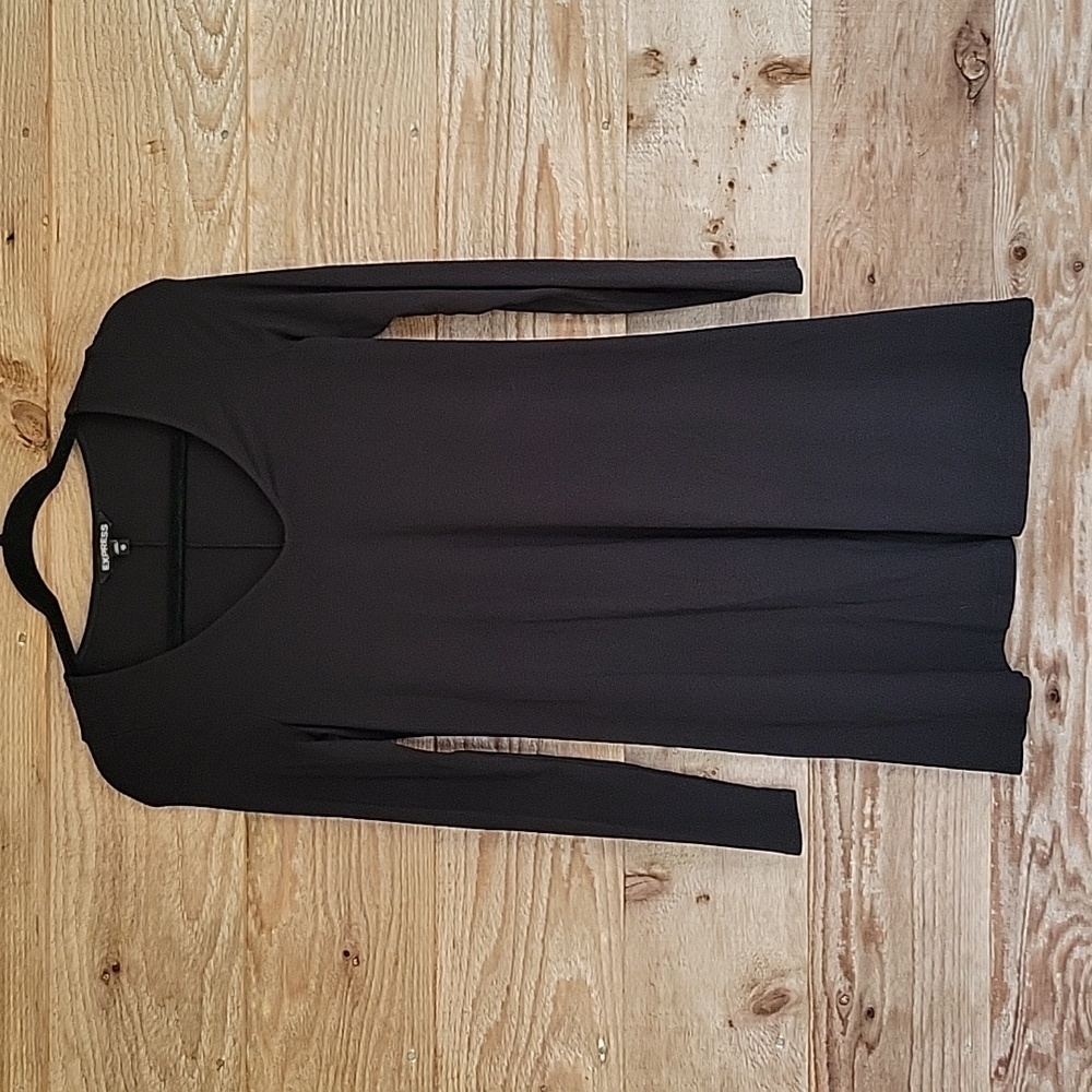 Express Size XSmall Black VNeck Trapeze Dress